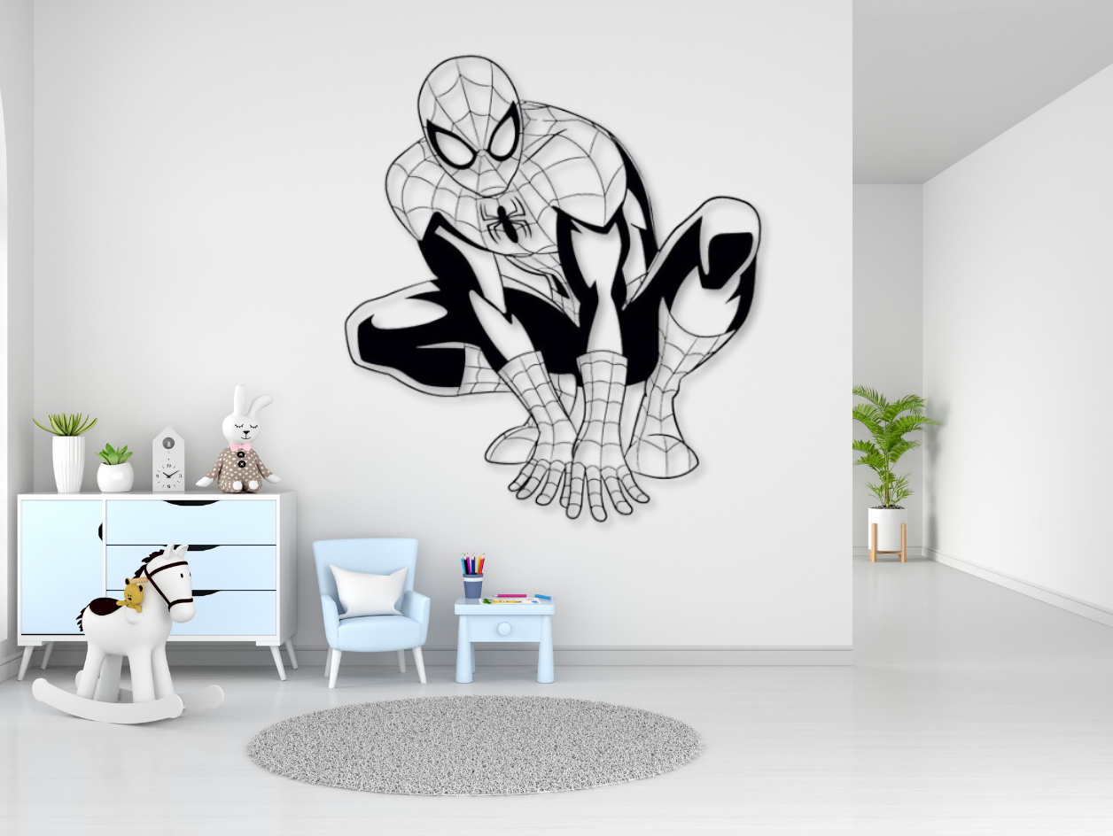 Mô Hình Spiderman Trang Trí Tường Độc Đáo