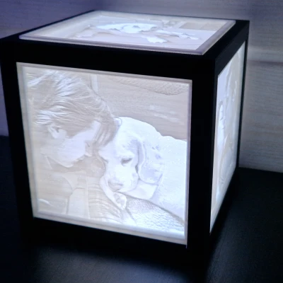 Hộp Đèn Litophane 5 Tấm - 140x140mm