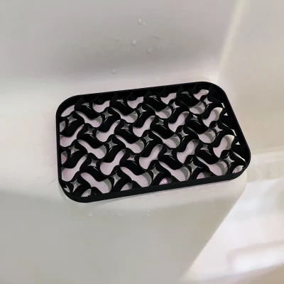 Khay Xà Bông Họa Tiết Gyroid