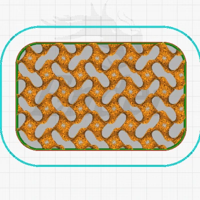 Khay Xà Bông Họa Tiết Gyroid