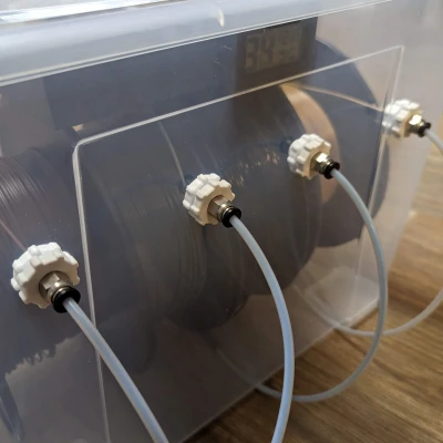 Bộ Hộp Chống Ẩm IKEA SAMLA Có Giá Đỡ Hạt Hút Ẩm Nam Châm