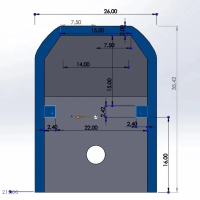 P35 Lower cheek rest - Chặn má dưới cho P35