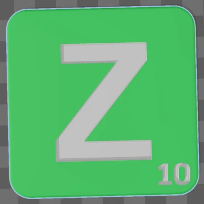 FILE STL CHỮ CÁI SCRABBLE IN 3D - BỘ CHỮ CÁI LỚN TÙY CHỈNH CHO CỜ BẠN