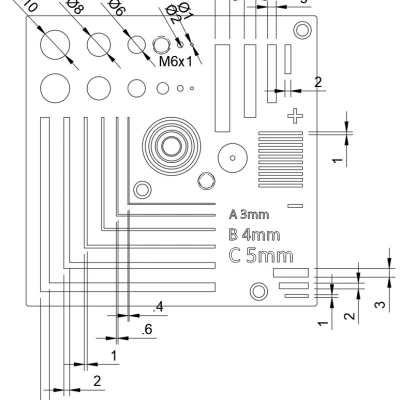 Mẫu kiểm tra độ phân giải và độ chính xác máy quét 3D
