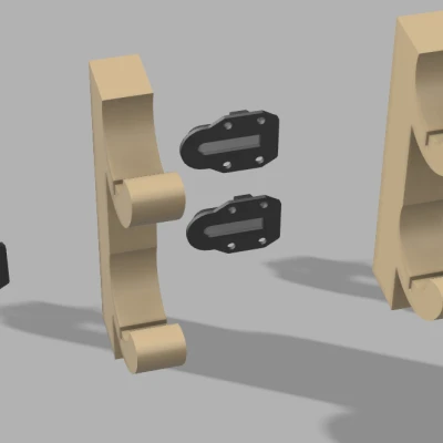 Giá Treo Dao Bếp Kiểu Samurai *Không Lộ Vít*