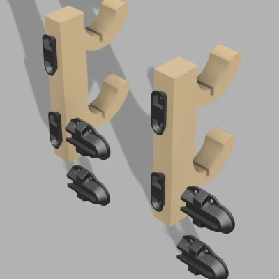 Giá Treo Dao Bếp Kiểu Samurai *Không Lộ Vít*