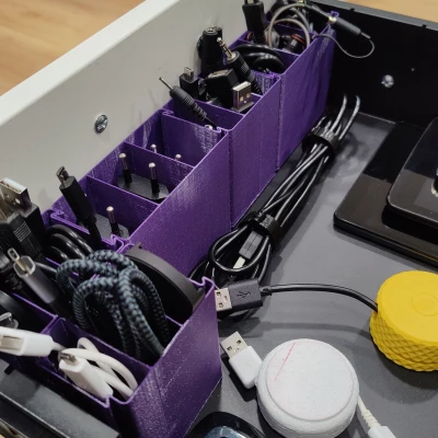 Bộ tổ chức dây cáp đơn giản x3