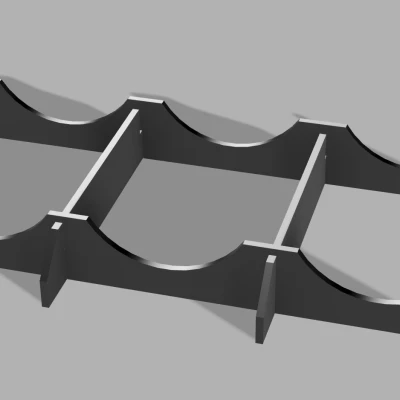 Kệ Đựng Chai Đơn Giản 6 Chai