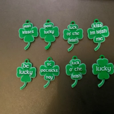 8 Bộ Móc Khóa / Mặt Dây Chuyền May Mắn Ngày Thánh Patrick 2