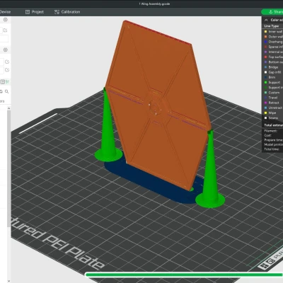 FAB365 Tie Fighter Outland (gấp lại) cánh cố định - Sửa đổi