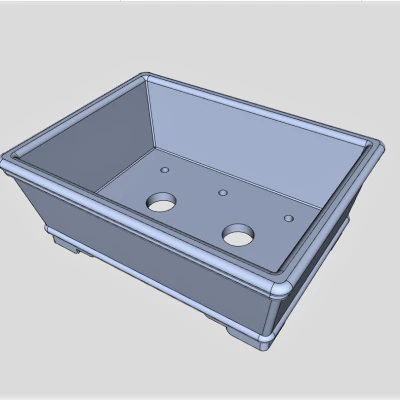 Chậu Bonsai Chữ Nhật Shohin 02