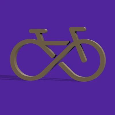 Móc Khóa Xe Đạp Vô Tận (Phiên Bản Mới)