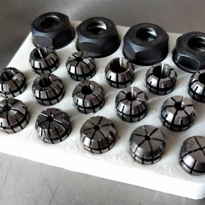Giá Đựng Collet và Đai Ốc ER11 Nhỏ Gọn 15 Chi Tiết
