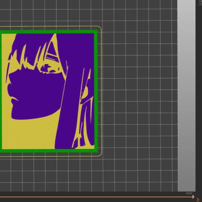 Tranh Treo Tường Anime Cô Gái 2D