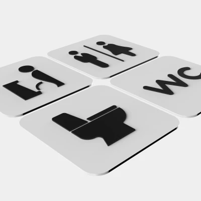 Biển báo nhà vệ sinh / Biểu tượng WC