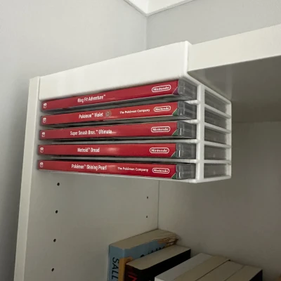 Kệ Lưu Trữ Game Nintendo Switch Cho Tủ Ikea Billy (Kệ 20mm)