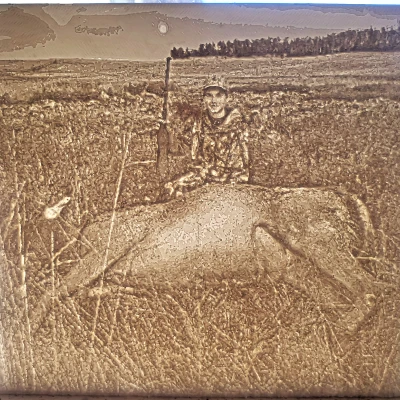 Lithophane Hình Tôi và Nai Sừng Tấm Của Tôi