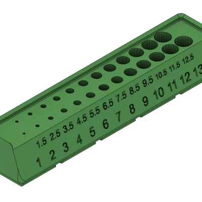 Kệ Giữ Mũi Khoan Gridfinity