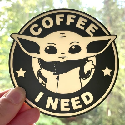 Đế Lót Ly Cà Phê Yoda Con Nhỏ