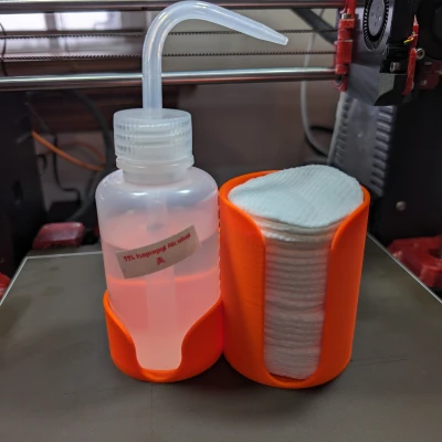 Chai Rửa và Kệ Đựng Bông Tẩy Trang