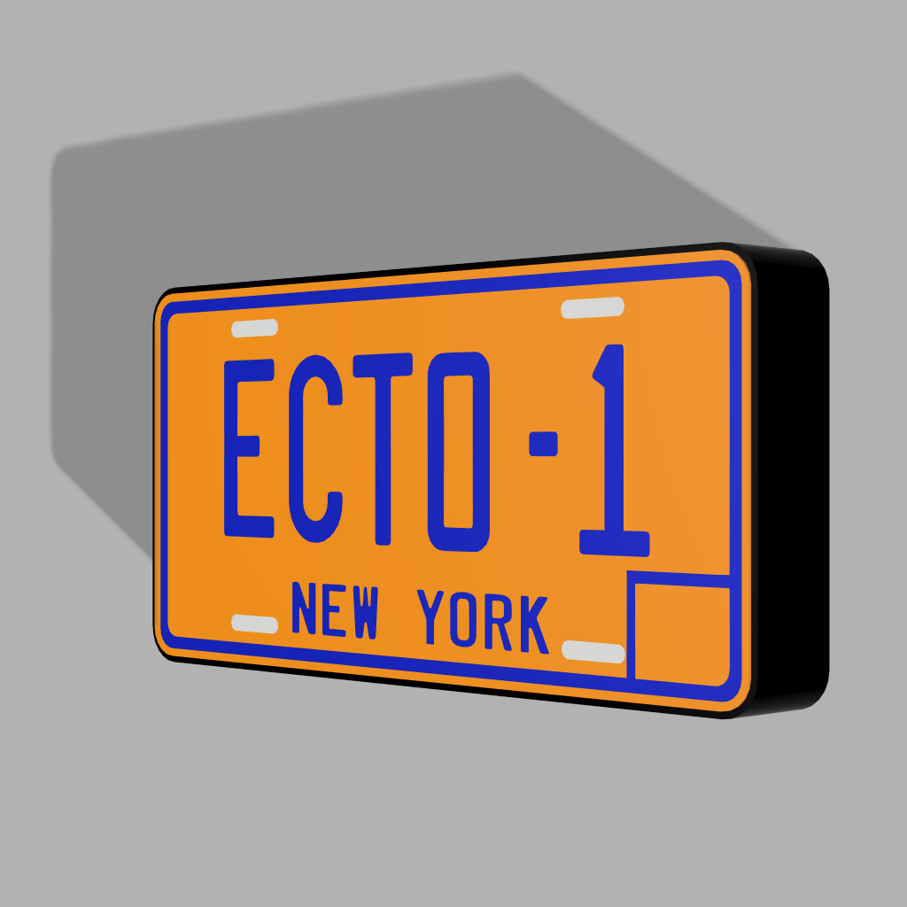 Hộp đèn biển số Ghostbusters Ecto-1