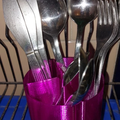 Hộp đựng muỗng đũa / ống bút / đồ dùng phòng tắm (Chế độ Vase mode)