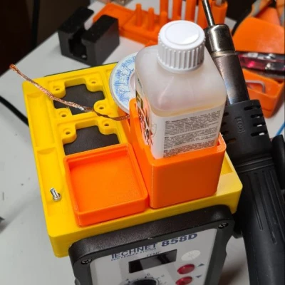 Đế Gridfinity cho máy khò 858D