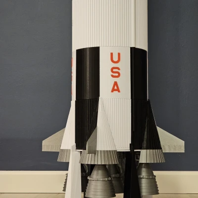 Chân đế cho mô hình Apollo Saturn V tỉ lệ 1:60