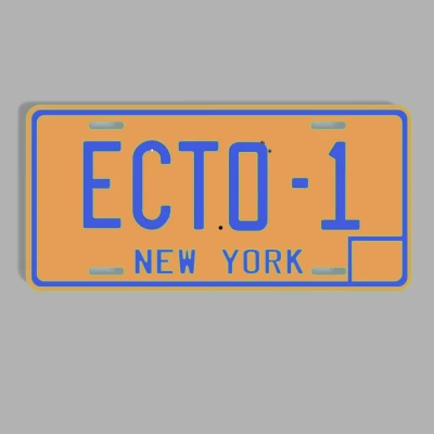 Biển Số Xe Ecto-1 Ghostbusters Cho In 3D