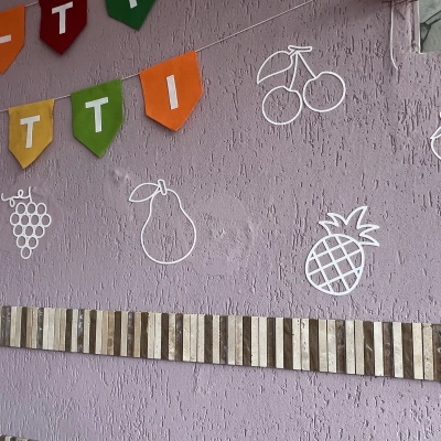 Trang trí viền quả cây