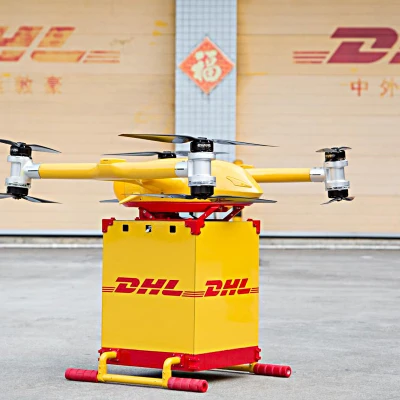 Mô Hình Drone Giao Hàng DHL