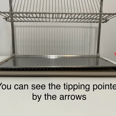 Chân đế rổ úp chén ORDNING cho khay VALVARDAD. IKEA ORDNING.