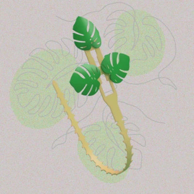 Kẹp Cây Kiểu Monstera