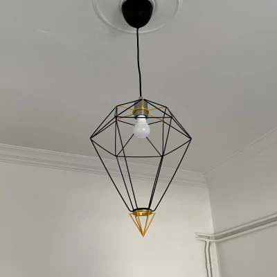 Chế chao đèn IKEA Brunsta thành hình Kim Cương