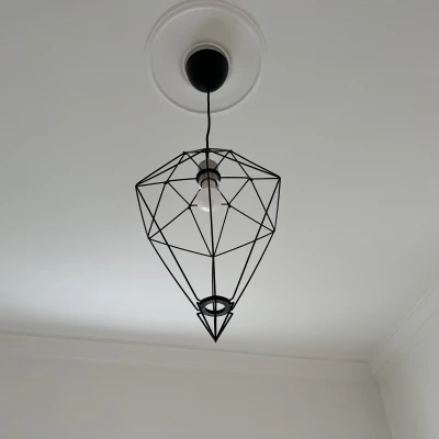 Chế chao đèn IKEA Brunsta thành hình Kim Cương