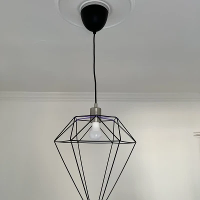 Chế chao đèn IKEA Brunsta thành hình Kim Cương