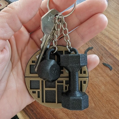 Móc khóa tạ ấm (Kettlebell)