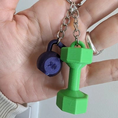 Móc khóa tạ ấm (Kettlebell)