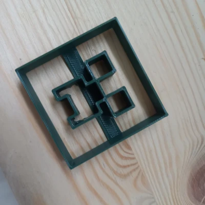 Khuôn Cắt Bánh Quy Phong Cách Minecraft (Creeper)