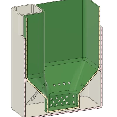 Chậu Tự Tưới Nước Hình Vuông Tiết Kiệm Không Gian