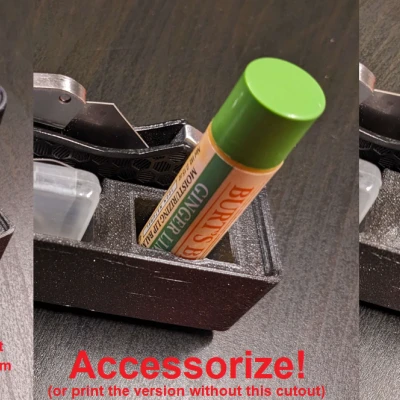 Hộp Đựng Dao Cạo Gridfinity JerryRigEverything, Lưỡi Dao và Phụ Kiện