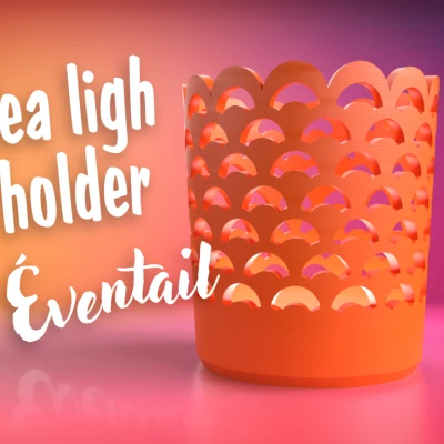 Chân nến Ly - Họa tiết Quạt