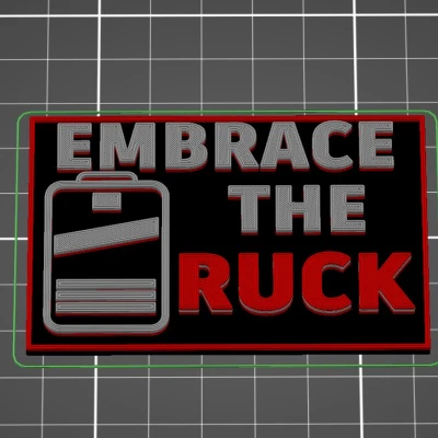 Patch GORUCK Embrace the Ruck 2"x3"