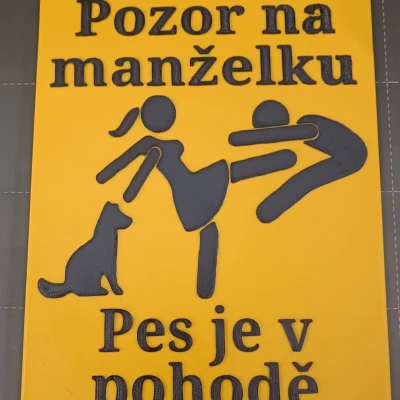 Biển Báo Cảnh Báo - Nhiều Phiên Bản, Tiếng Séc và Tiếng Anh
