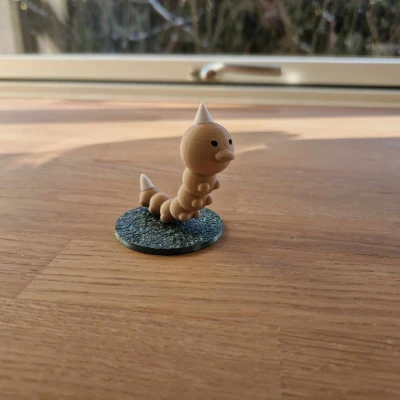 Mô hình Weedle Pokemon nhỏ nhắn