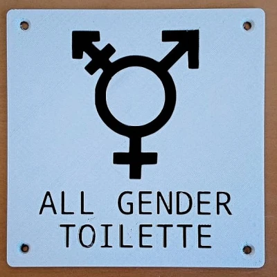 Biển báo All Gender (Tiếng Đức)