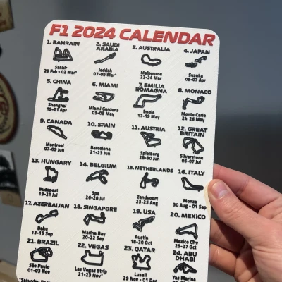 Lịch F1 2024 có ngày tháng