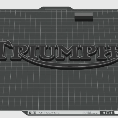 Logo Triumph - Tranh treo tường xe máy cổ điển