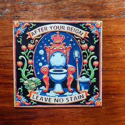 Sau khi bạn trị vì, đừng để lại vết bẩn. Mẫu gạch trang trí Anh và Hà Lan.