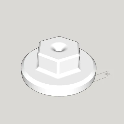 Mặt Bích Hộp Sấy (cho bộ cấp PC4-M6 với nắp vặn có núm xoay)